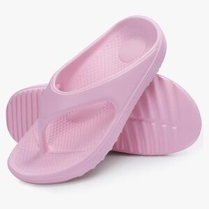 NEW Light Pink Pillow Soft Recovery Sandals Flip Flops, Size 11